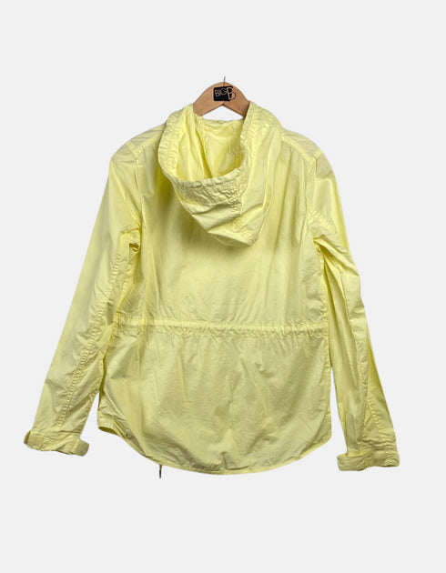 Light Yellow Hooded Windbreaker Jacket